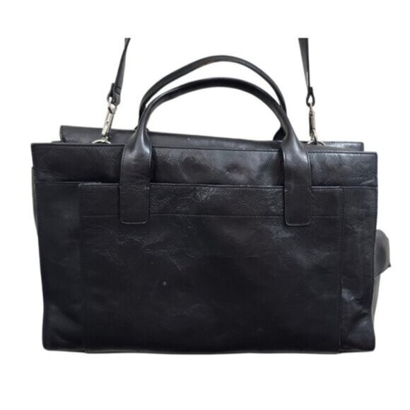 Wilsons Leather Pelle Studio Black Business Briefcase Laptop Handbag - Picture 8 of 15